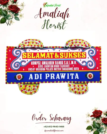 Papan Bunga Ucapan Selamat Wergonayan